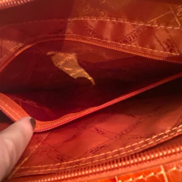 Longchamp Roseau Croc Embossed Crossbody Bag - Picture 7 of 15